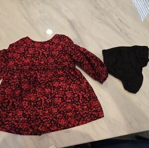GAP Baby Red Dress with Black Accents